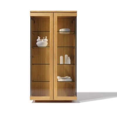 Team 7 Vitrine cubus Nr-20 in Eiche und Rauchglas
